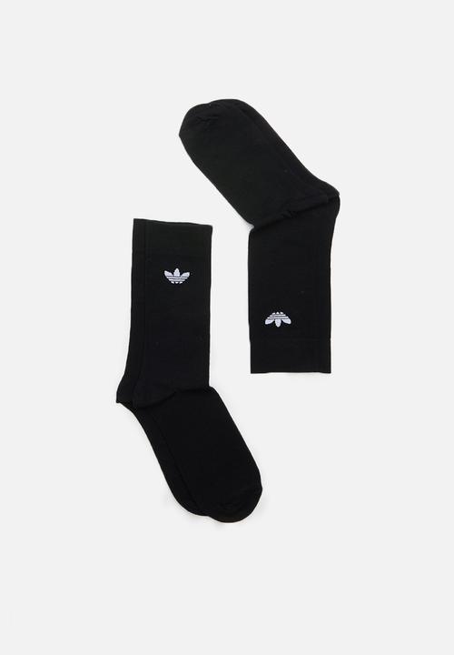 adidas Originals - Thin trefoil crew socks - black 