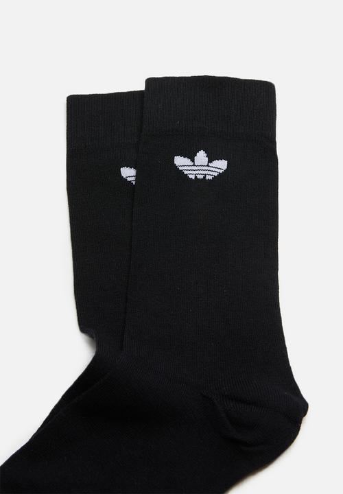 adidas Originals - Thin trefoil crew socks - black 