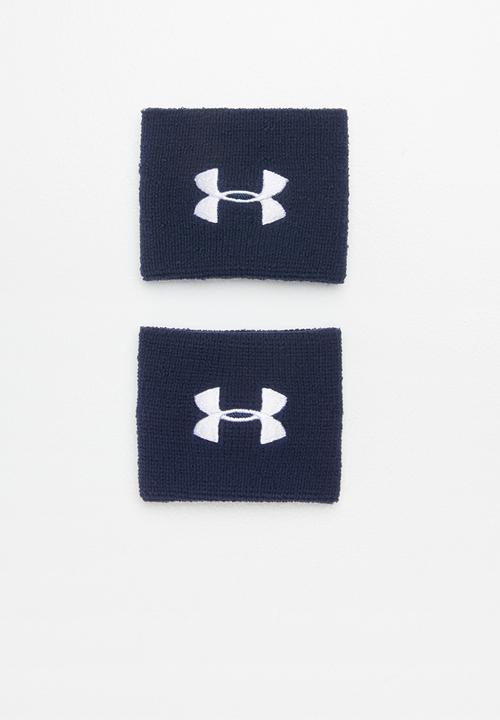 Under Armour - UA performance wristbands - navy & white