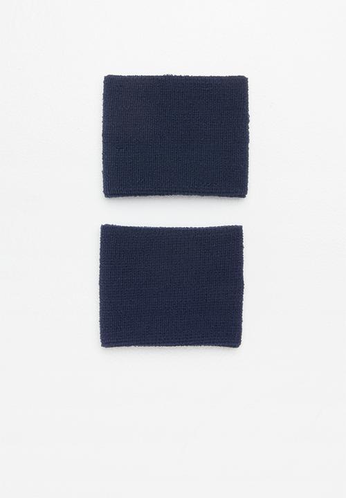 Under Armour - UA performance wristbands - navy & white