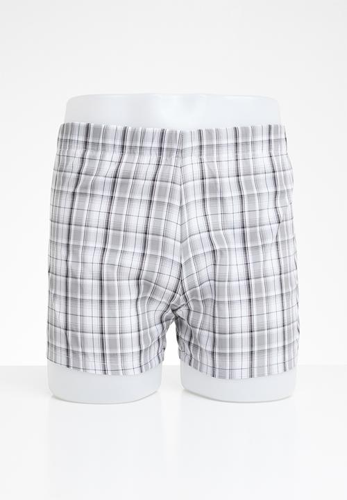 STYLE REPUBLIC - 2 pack boxer shorts - black & grey
