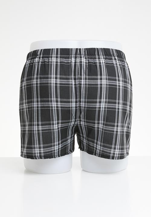 STYLE REPUBLIC - Boxers shorts - black & grey