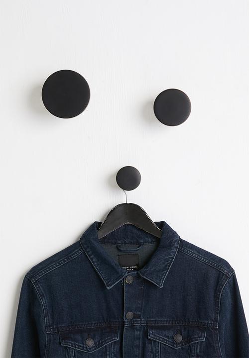 Sixth Floor - Mika hooks set of 3 - black