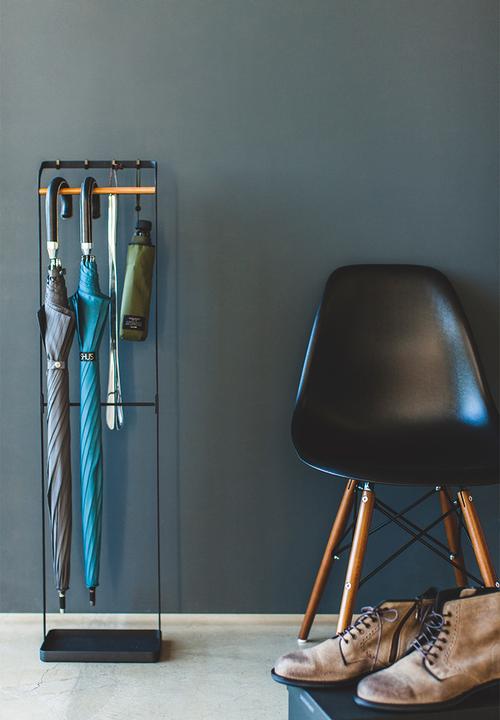 Yamazaki - Tower hanging umbrella stand - black