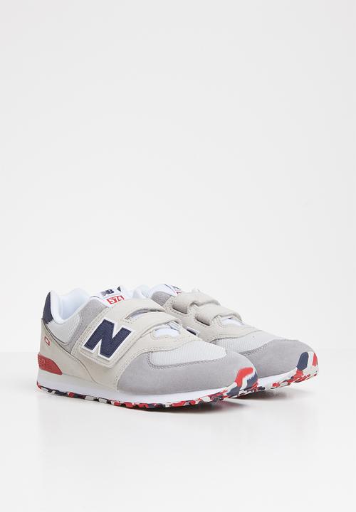 New Balance  - 574 Grade/Pre Velcro - white