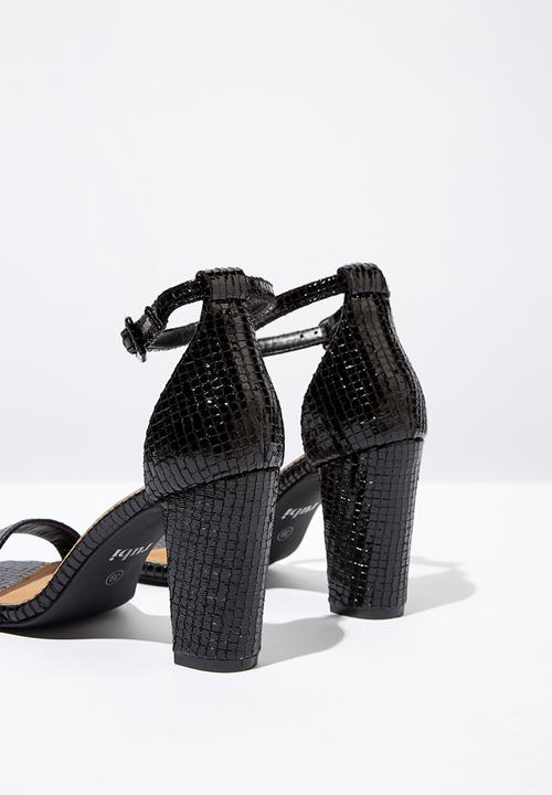 Cotton On - San luis heel - black