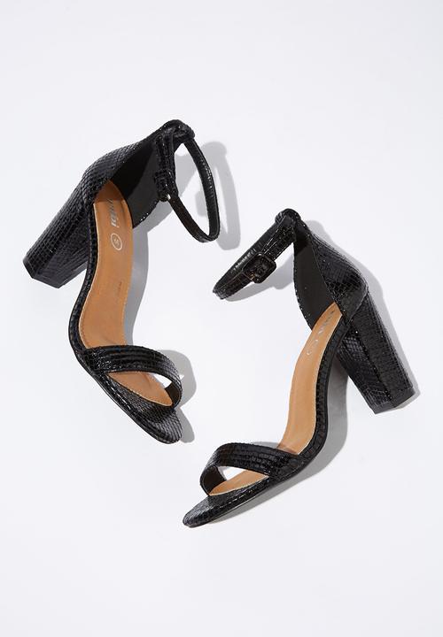 Cotton On - San luis heel - black