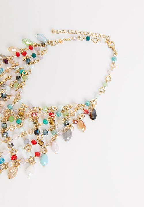 STYLE REPUBLIC - Multi-colour beaded necklace-multi
