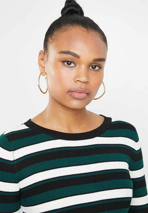 Jacqueline de Yong - Adrian long sleeve pullover top - multi