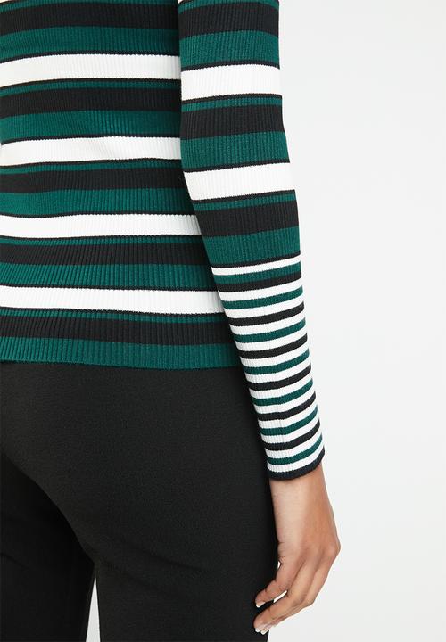 Jacqueline de Yong - Adrian long sleeve pullover top - multi