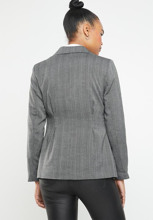 ONLY - Sophie check blazer - black