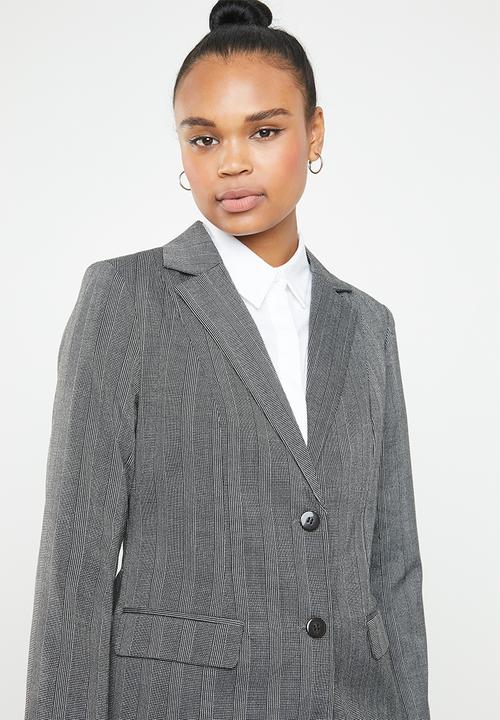 ONLY - Sophie check blazer - black