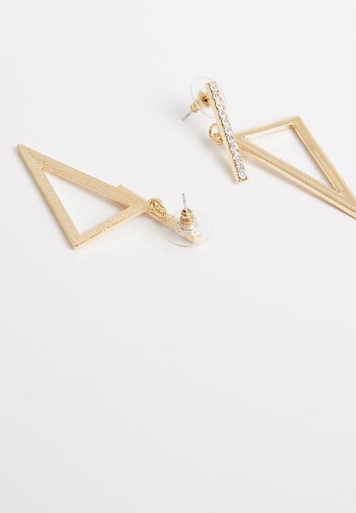 STYLE REPUBLIC - Bethany abstract studs-gold