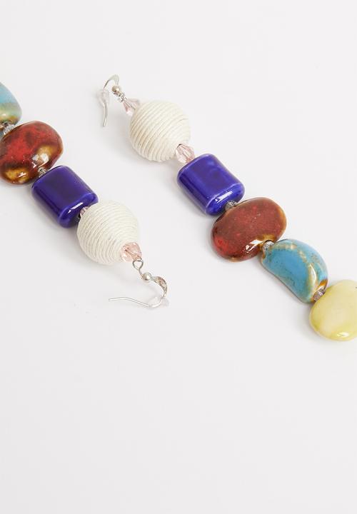 STYLE REPUBLIC - Multi stone earrings - multi