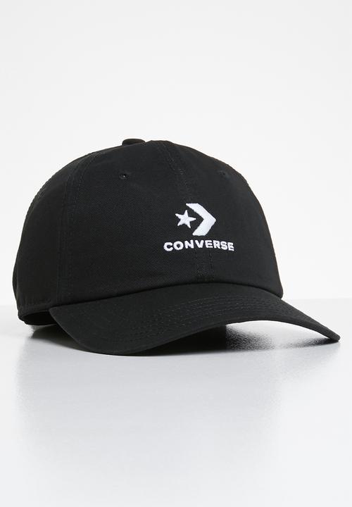 Converse - Lock up baseball cap - black & white
