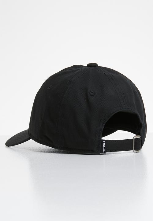 Converse - Lock up baseball cap - black & white