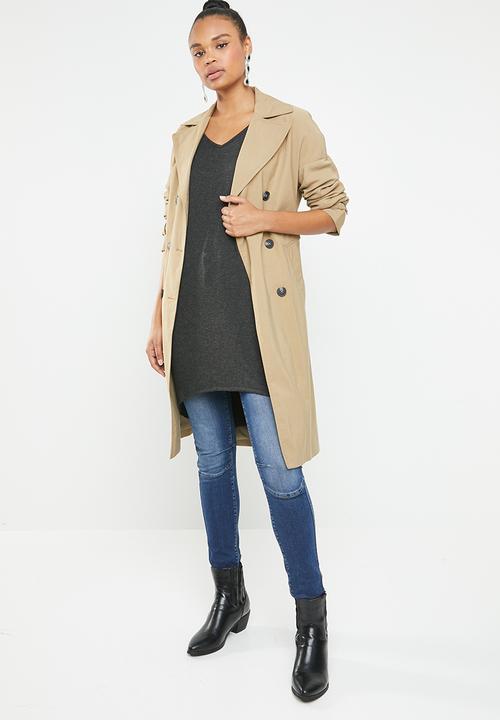 Vero Moda - Paya 3/4 V-neck long top - black
