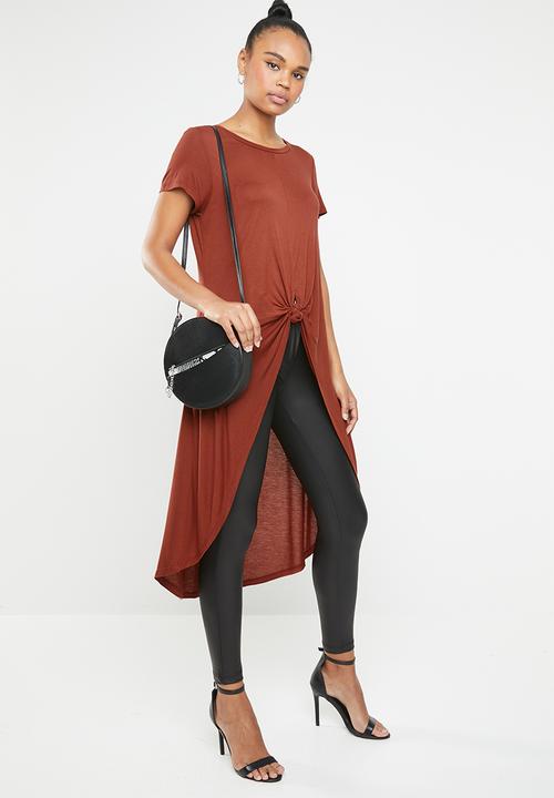Forever21 - Wrap over high low top - rust