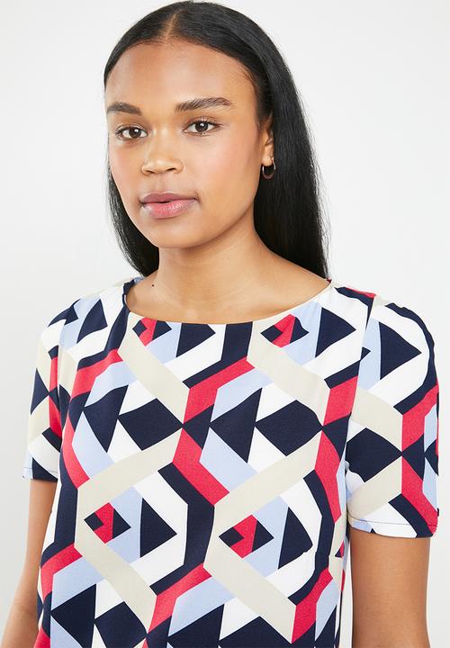 edit - Shift dress - multi