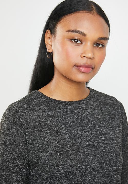 edit - Drawcord dress - charcoal