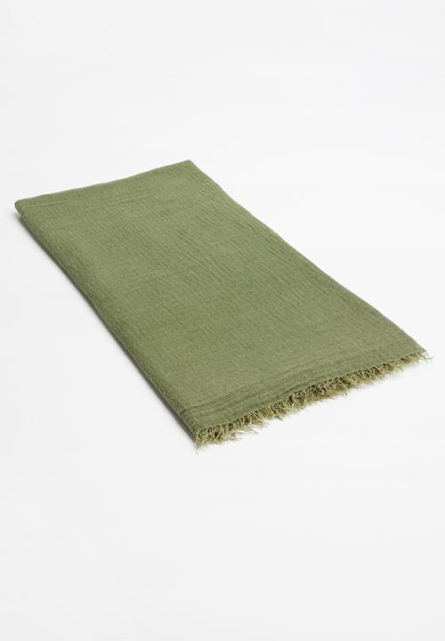 Jack & Jones - Bonn woven scarf - green