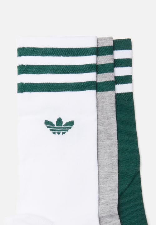 adidas Originals - Solid crew originals 3 pack socks - multi