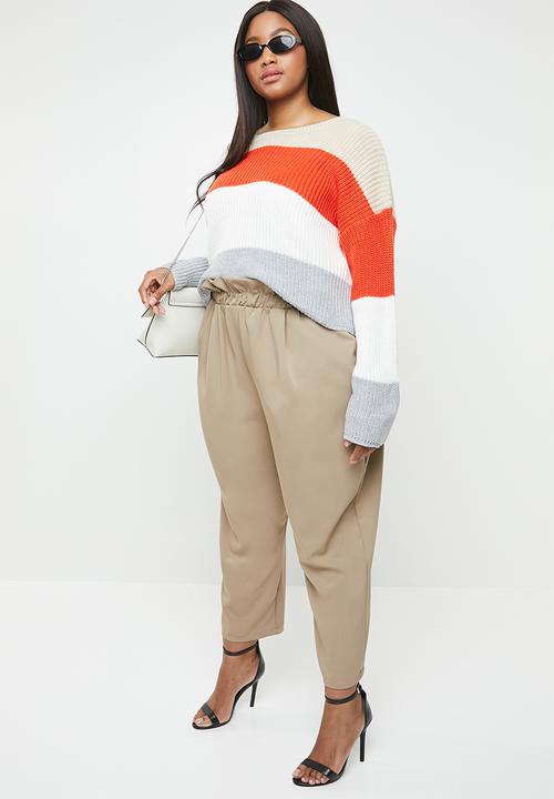 Missguided - Curve crew neck stripe jumper - multi