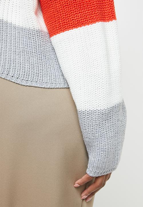 Missguided - Curve crew neck stripe jumper - multi
