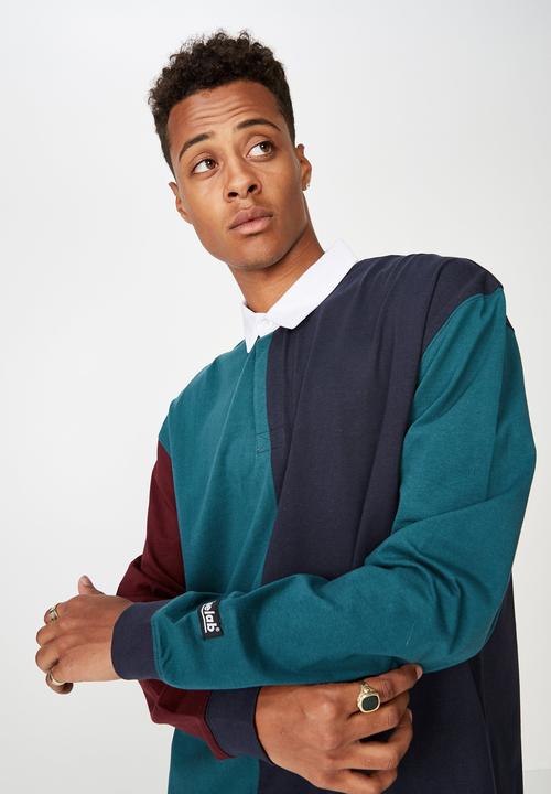 Cotton On - Rugby long sleeve polo - multi 