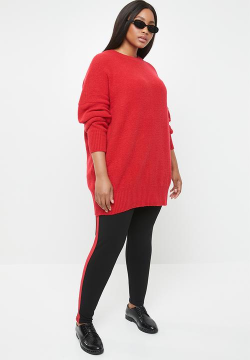 STYLE REPUBLIC PLUS - Oversized knit jersey - red