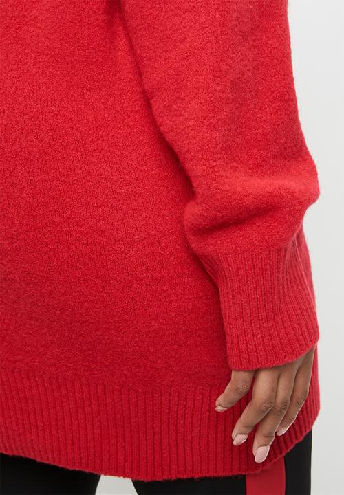 STYLE REPUBLIC PLUS - Oversized knit jersey - red