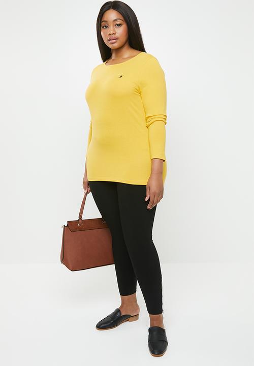 POLO - Plus size emily small pony tee - yellow