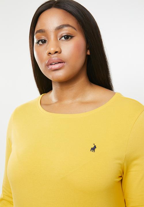 POLO - Plus size emily small pony tee - yellow