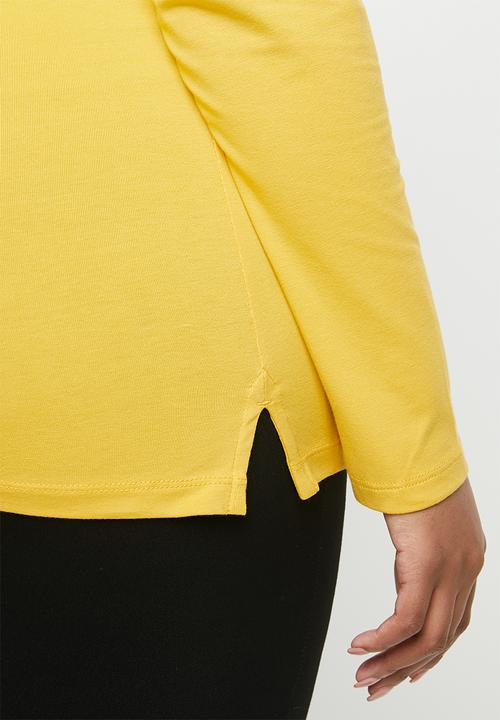 POLO - Plus size emily small pony tee - yellow