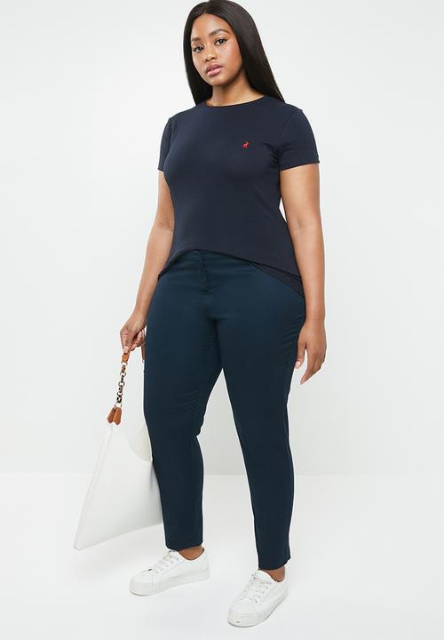 POLO - Plus size allie short sleeve tee - navy