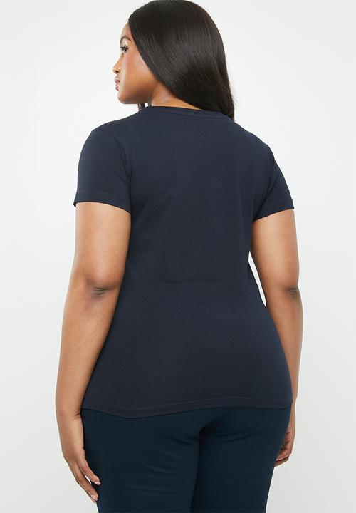 POLO - Plus size allie short sleeve tee - navy