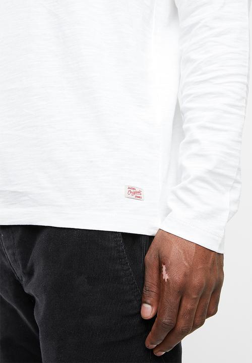 Jack & Jones - Birch regular fit tee - white