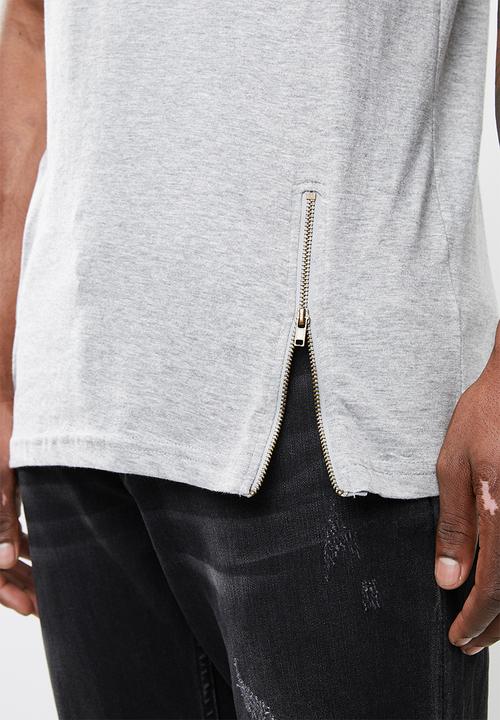 Brave Soul - Falcon crew neck tee - grey 