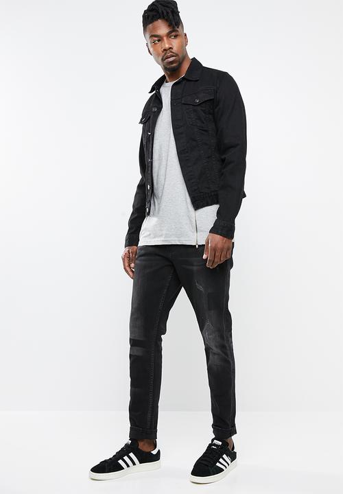 Brave Soul - Falcon crew neck tee - grey 