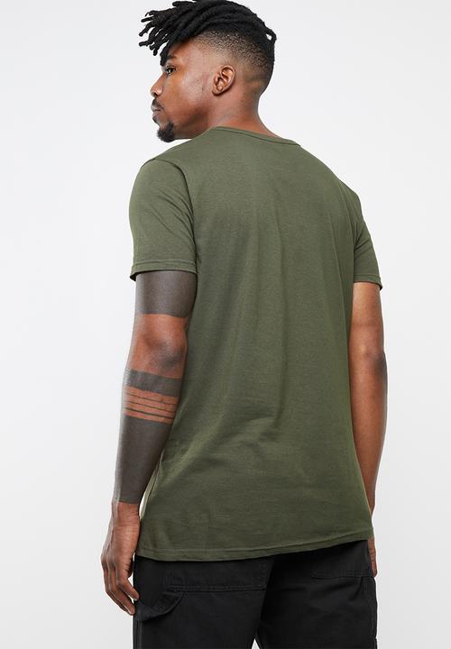 Brave Soul - Falcon crew neck tee - khaki