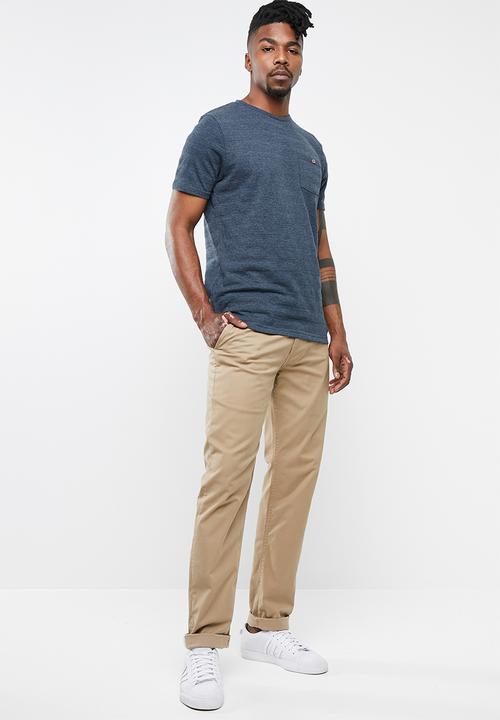 Brave Soul - Jeremy crew neck tee - blue 