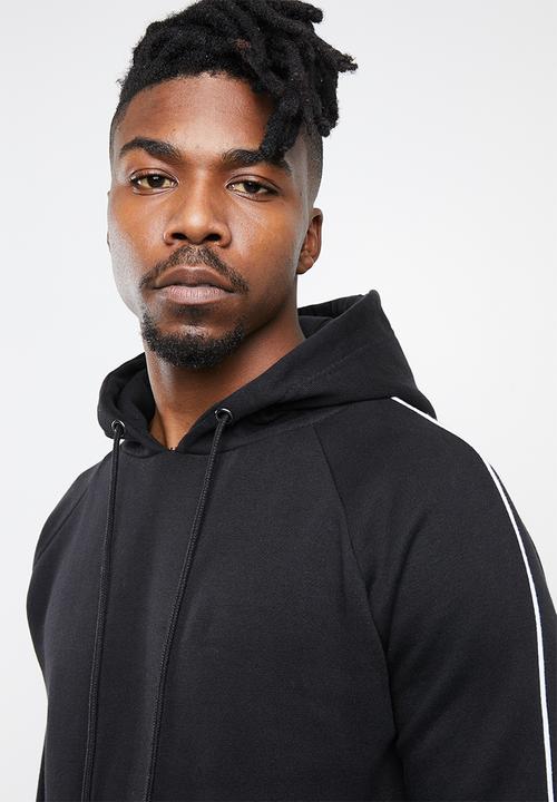 Brave Soul - Stigma hoodie - black & white 