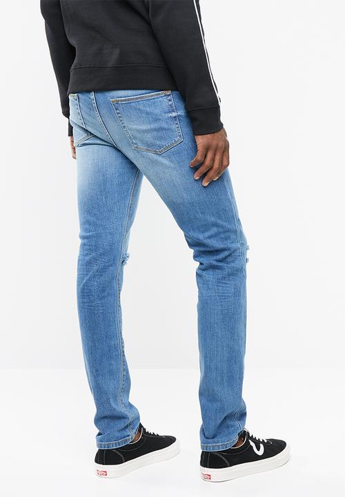 Superbalist - Slim knee slice jeans - blue