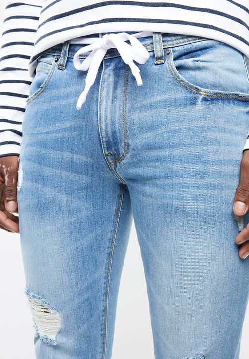 Superbalist - Cropped skinny jeans - blue