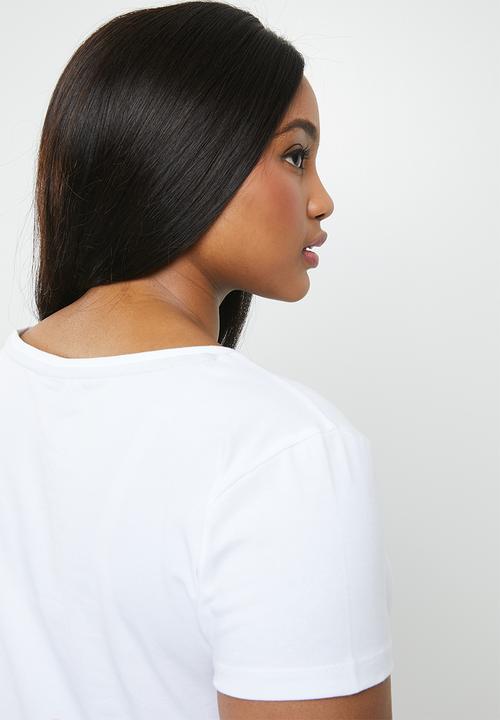 POLO - Plus size kelly short sleeve tee - white