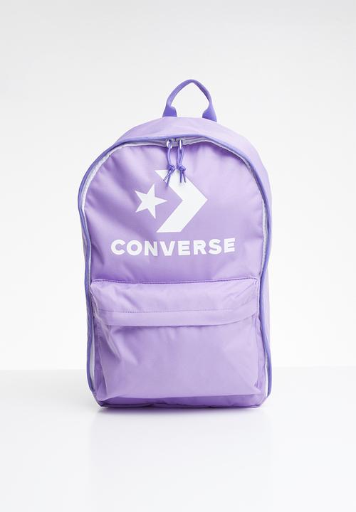 converse purple backpack