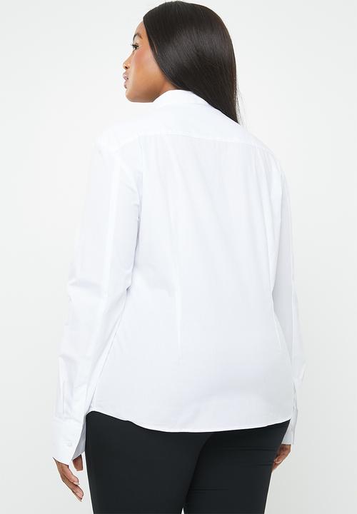 POLO - Plus size amber shirt - white