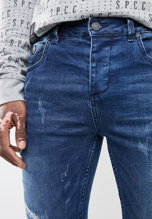 S.P.C.C - The shadow stitch skinny fit jeans - blue 