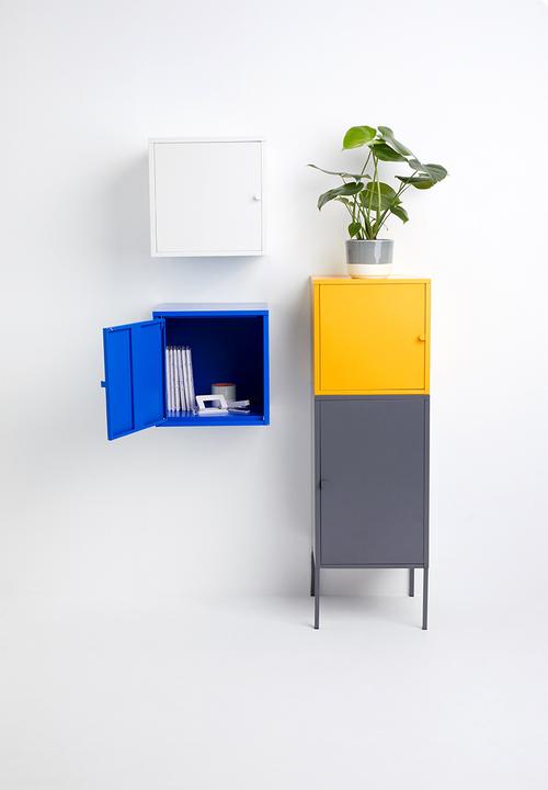 Sixth Floor - Fritz wall storage cube - navy