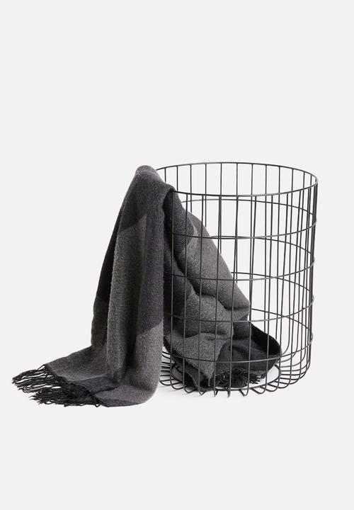 Sixth Floor - Heron basket side table - grey 